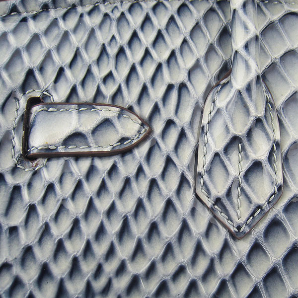 Replica Hermes Birkin 30CM Fish Veins Leather Bag Blue 6088 On Sale - Click Image to Close